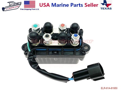 Tilt Trim Relay Solenoid Yamaha Outboard 25 40 50 60 75 80 90 150 225 250 HP - Foto 2 di 6