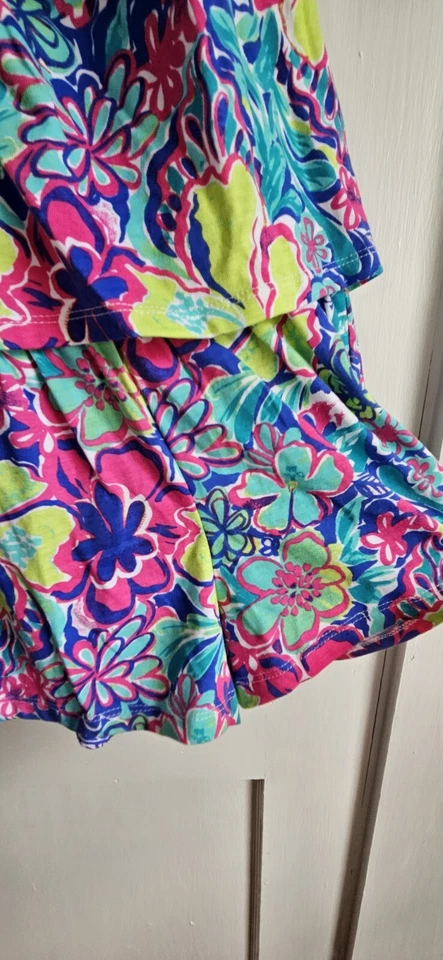 NUEVO CON ETIQUETAS NAUTICA Niña Talla Pequeña (7) Floral Hombro Descubierto Mameluco Foto 3 de 4