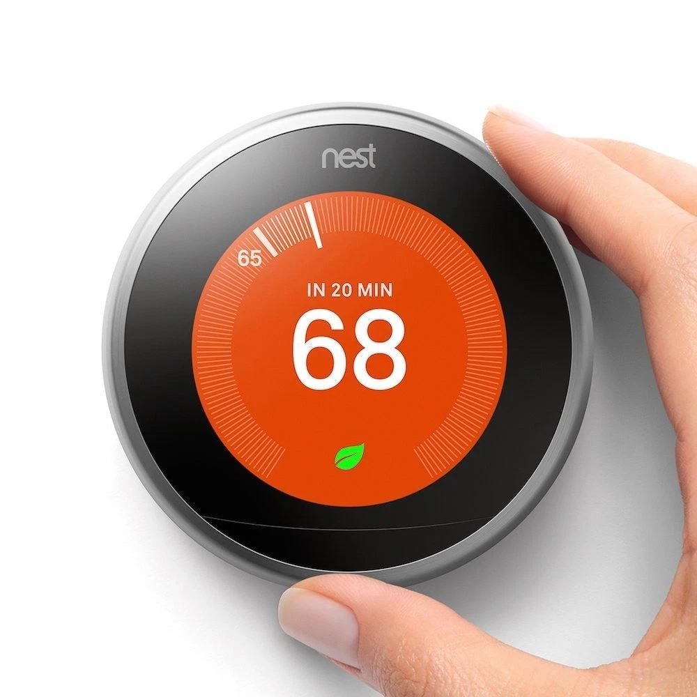 Certified: Google Nest 3rd Gen Learning Thermostat T3007ES Stainless Steel _