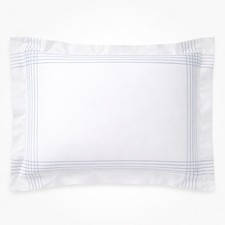 Ralph Lauren Standard Sham Blue Stripe Organic Cotton Sateen NWT