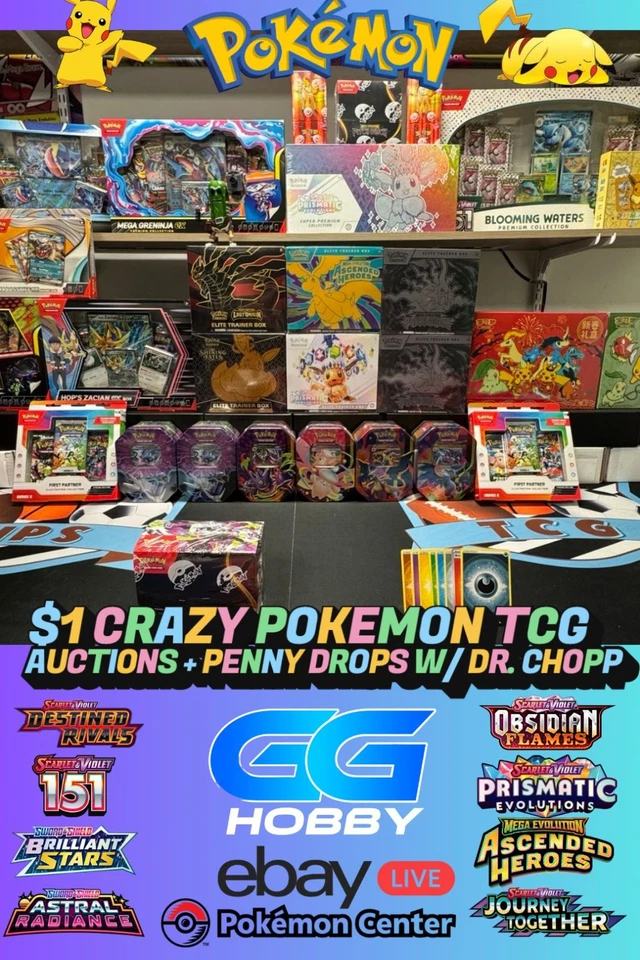 $1 POKEMON TCG SEALED AUCTIONS W/ DR.CHOPEMALL