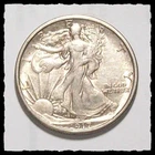 1917-S  REVERSE WALKING LIBERTY HALF DOLLAR  Sharp XF  #5D77 .900 SILVER