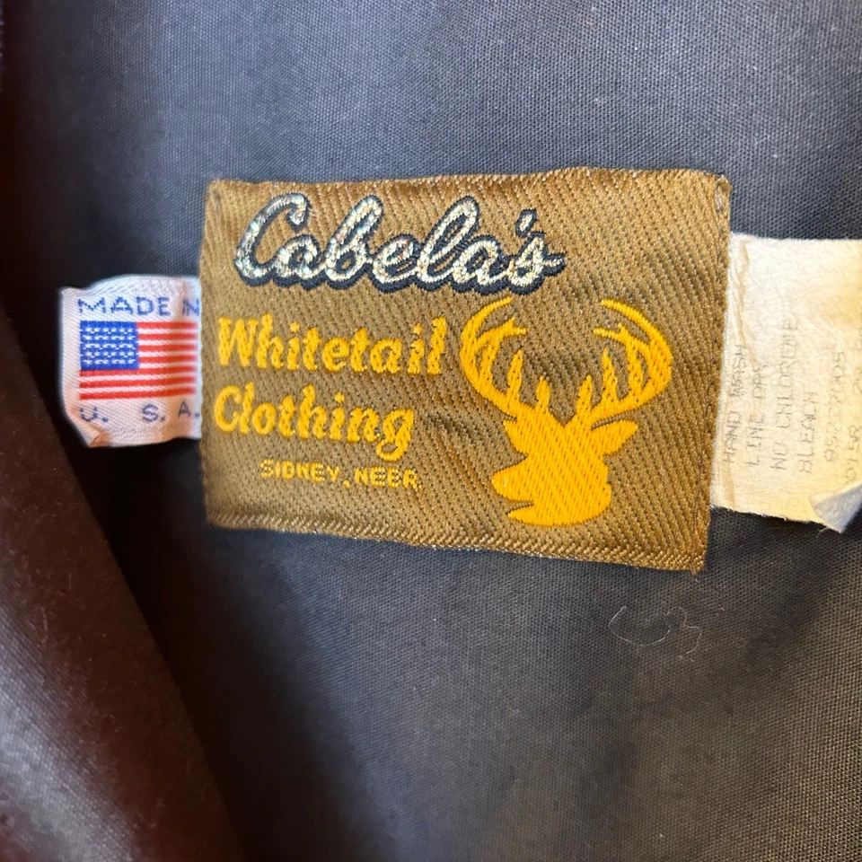 VTG Cabelas Mens L Whitetail Orange Camo GoreTex Fleece Hunting Jacket Pants Set - Image 2 of 4