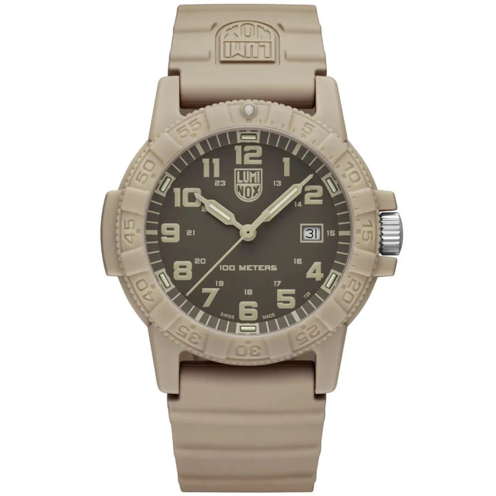 Luminox Leatherback Men Quartz Watch XS.0326 Sea Turtle 44mm Brown Silicone 100M