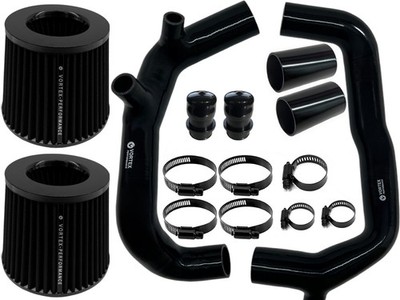 for BMW 1M 135i Z4 35i 35is 2 inch inlets BLACK BKAF V3