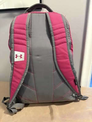 Under Armour Storm Backpack Pink Gray Laptop School Travel Book Bag 20x15x5 Under Armour Storm Backpack Black Pink Polka Dots School  main image 3