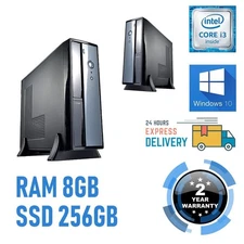 Assembled Desktop Computer I3 6100 Ddr4 8Gb Ssd 256Gb Windows 10 Pro