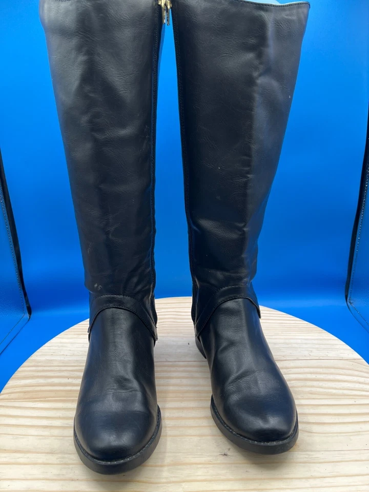 Merona Womens Sz US6/UK4/EU36 Black Knee High Boots - Image 4 of 4