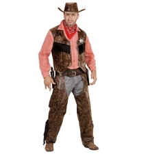Widmann Cowboy (Shirt With Vest, Chaps, Hat) (M) Different Colors