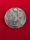 MK Barz Egyptian Scarab Beatle .5 Ozt .999 Fine silver Poured Round