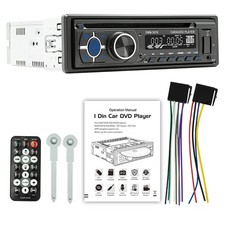 Single 1 Din Car Stereo Radio DVD CD Player F...