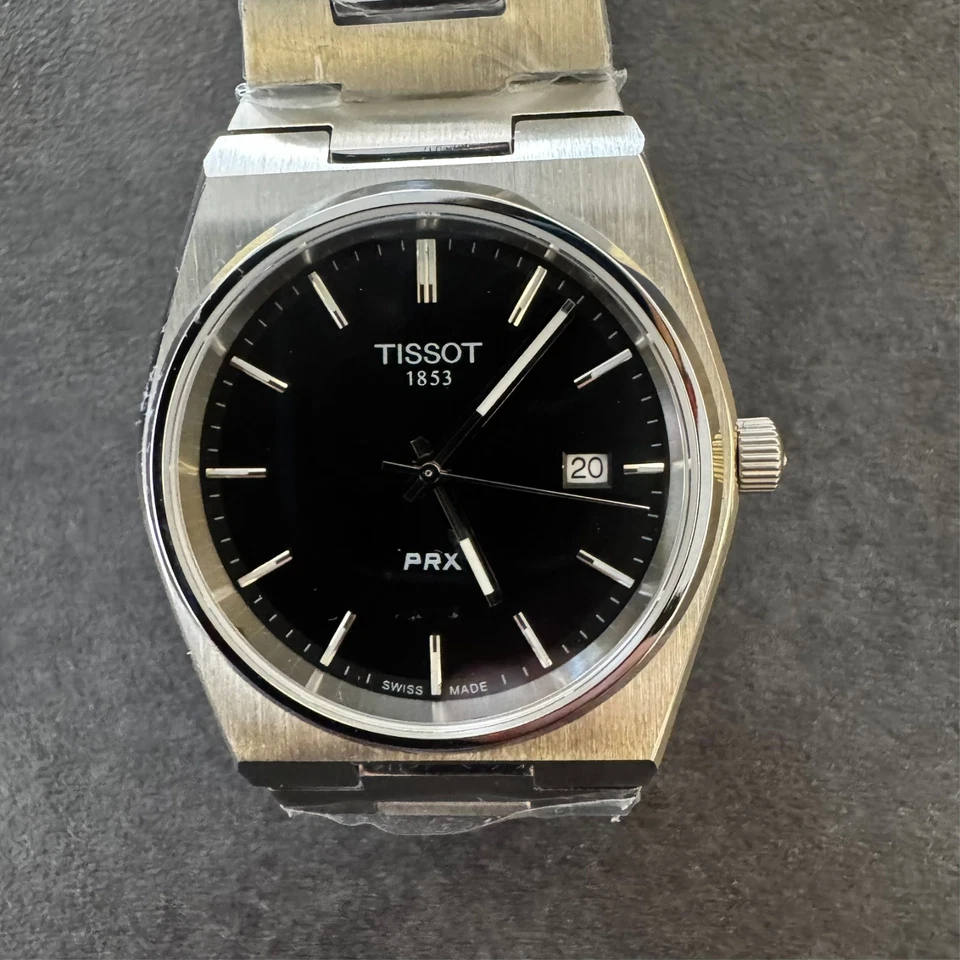 Tissot PRX T137.410.11.051.00 Stainless Steel, Black with box, Swiss Quartz - Bild 4 von 4
