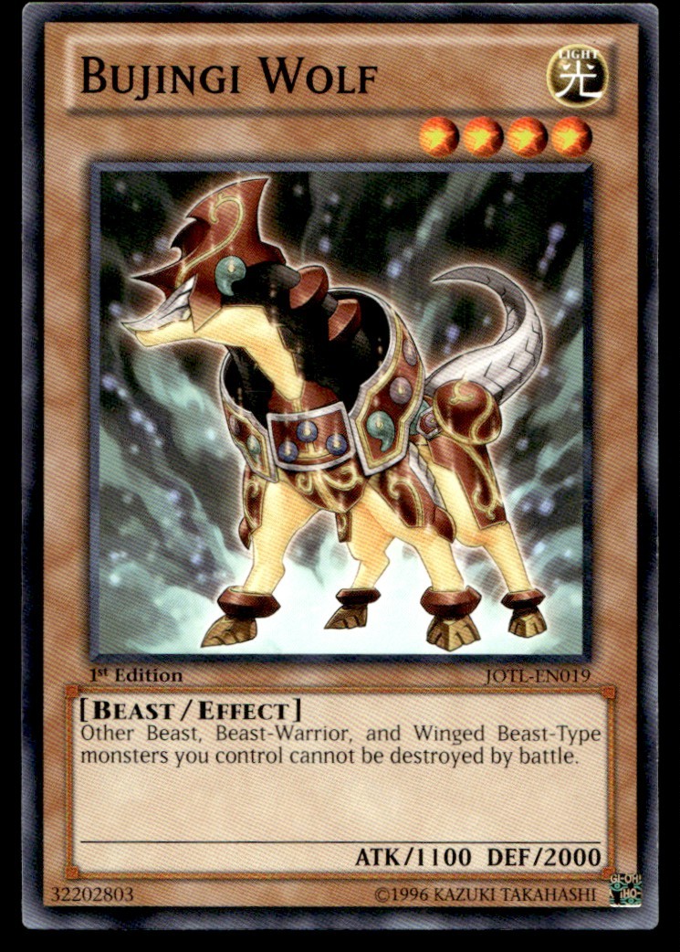 Bujingi Wolf - JOTL-EN019 - 1st Edition - YuGiOh | Buy 1 Get 2 Free