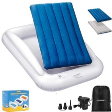 Inflatable Toddler Travel Bed, Portable Toddler Bed  Kids Air Mattress with ...