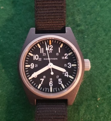 Marathon GPQ Quartz Field Watch with Maraglo