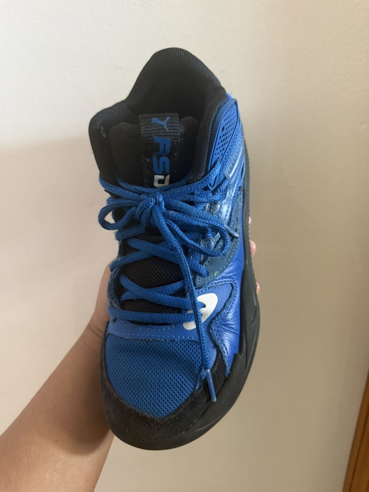 Puma Rs Dreamer Mid Top Basketball Mens Blue Sneakers Shoes 194849-05 Size 5.5 thumbnail 2