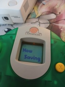 Rare Dreamcast Memory Card Bundle Clear Yellow , Clear Black