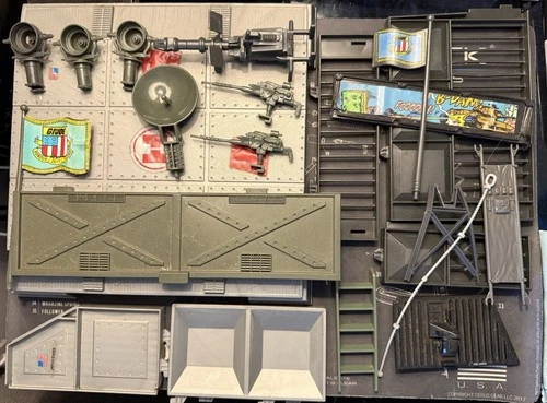 Original GI Joe 1982 Era Lot Of Parts And Figure Accessories Vintage