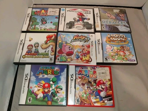 Nintendo Ds & 3ds Game Case With Manuals No Games Lot Of 8 Mario Kirby  - product listing photo
