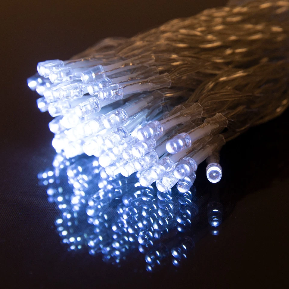 LED Lichterkette Weihnachten Beleuchtung 10/20/30/50/100 LEDs Party Deko Leuchte