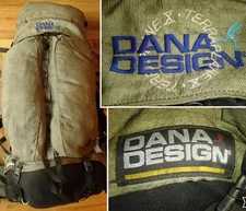vtg 90's DANA DESIGN terraplane X internal frame backpack mountaineering 14" MD