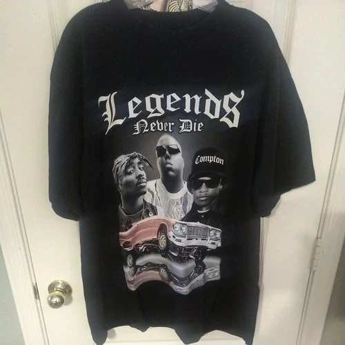 RARE Shaka Wear Hip Hop Legends T Shirt Size 2XL Biggie Vintage vintage concert t-shirt, vintage, size XXL, single stitch, B+ condition