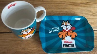 Kellogg's Frosted Flakes Becher & Tablett Vintage Style Frosties