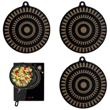 3 PCS 9.4 inch Silicone Mat, Induction Cooktop, Thermochromic, Protector, Pad