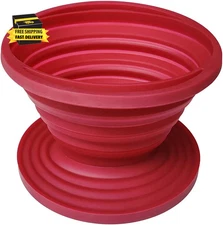 Collapsible Silicone Coffee Dripper, Reusable Coffee Filter Cone for Home, Offic