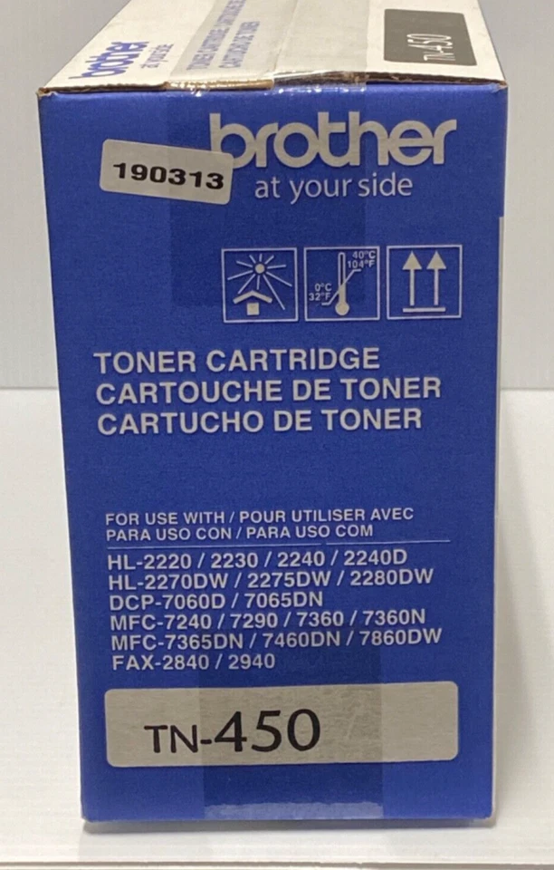 NEW IN BOX~ Brother At Your Side~ TN450 High-Yield Toner Cartridge - Black - Image 3 of 4