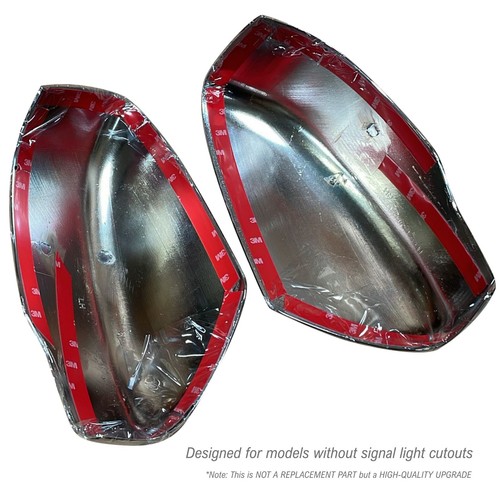 FOR 2014 15 16 17 2018 NISSAN ROGUE Mirror W/O Signal Light Cut Chrome Cover - Picture 6 of 7