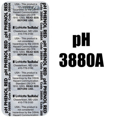 LaMotte pH TesTabs 100/PK, 3880A-J Instrument Grade Tablets, Exp. 7/2027