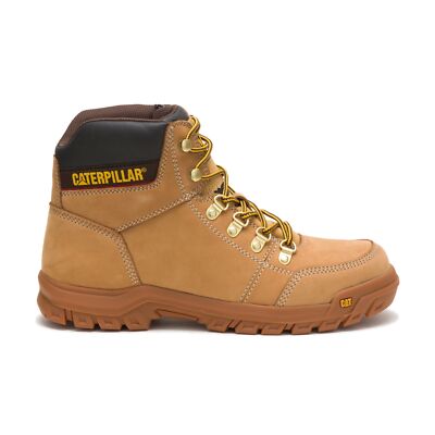 Caterpillar Men Outline Work Boot Work Boots Leather