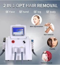 new   2 in 1 Professional Beauty IPL OPT Hair Removal ND Yag Laser Tattoo Removal