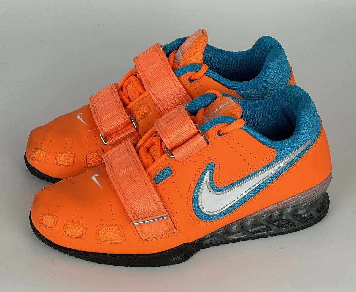 Nike Romaleos Orange Size 4 Weightlifting Shoes 476927-814 |