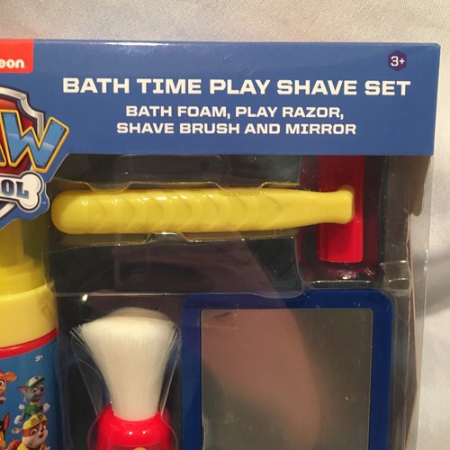 PAW PATROL Play SHAVE Set BATH TIME~Play RAZOR~BRUSH~FOAM~MIRROR NEW~FREE SHIP 889628080218 | eBay