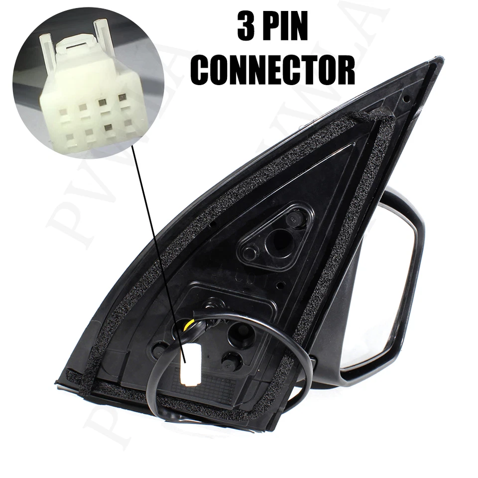 Espejo retrovisor pintable blanco de 3 pines para Nissan X-Trail T32 2008-2013 lado del pasajero Foto 3 de 4