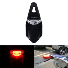 Rear LED Universal Motorcycle Enduro Dirt Bike Fender Brake Stop Light Lamp Red