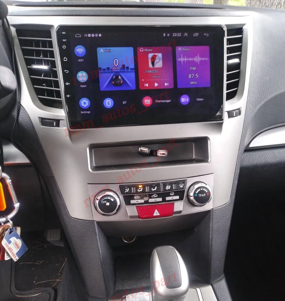 For 2009-2014 Subaru Outback Apple Carplay Car Radio Android GPS FM Stereo Foto 4 de 4