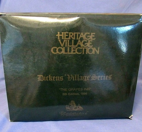 Dept 56 Dicken's Village Series The Grapes Inn #57534 5th Edition 1996 Lighted - Picture 2 of 10