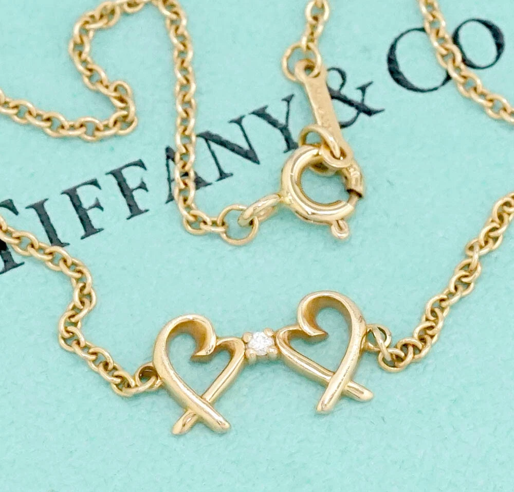 Tiffany double loving heart bracelet deals