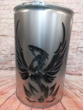 Feuertonne mit - Phönix - Motiv,  aus NEUEM 200L Ölfass,  Feuerkorb