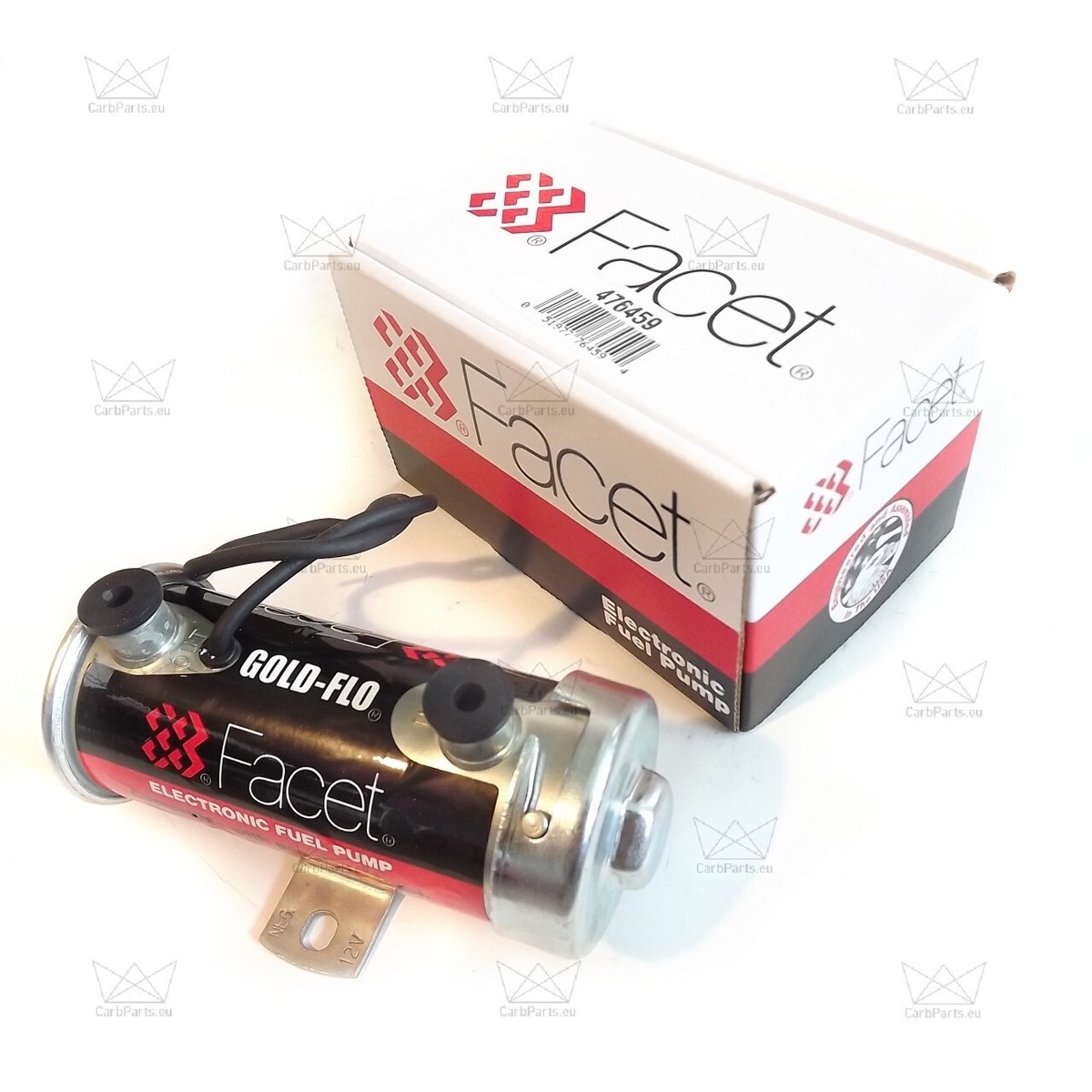 Genuine FACET 476459 FUEL PUMP electric 12V Cylindrical Weber DCOE