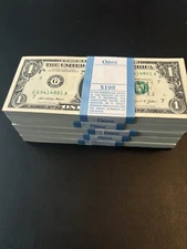 100 ($1) ONE DOLLAR BILLS UNCIRCULATED SEQUENCIAL - 2021