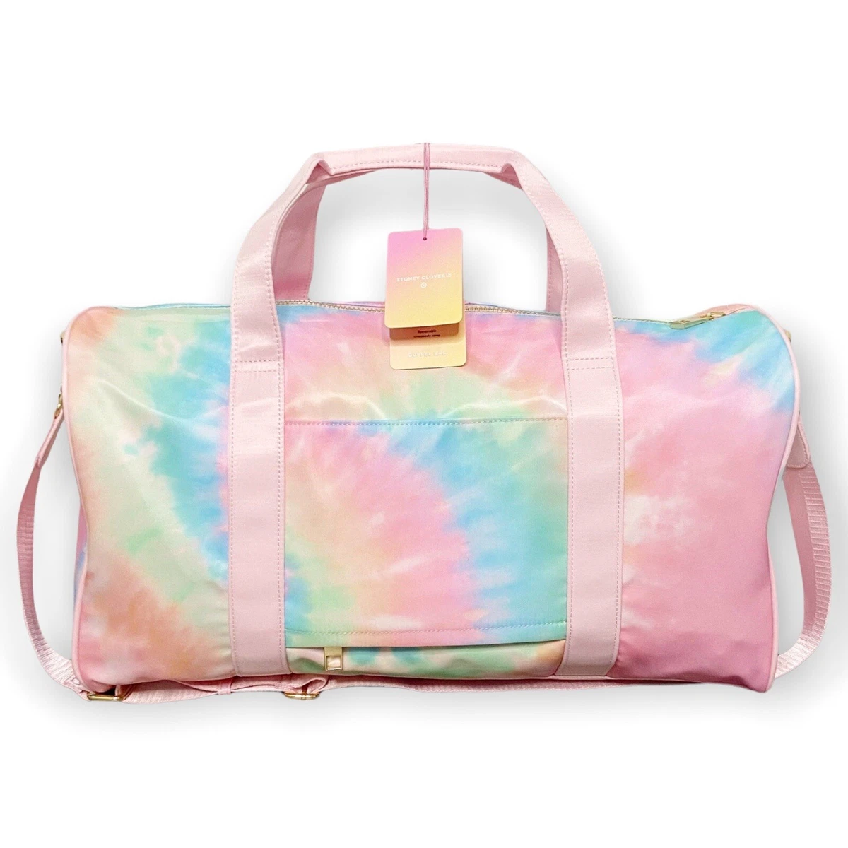 Stoney Clover Lane x Target Duffle Bag Tie Dye Rainbow Pink Gold