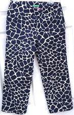 LILLY PULITZER SZ 2 SPOTTED ANIMAL PRINT PALM BEACH FIT CAPRI CROPPED PANTS EUC