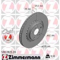 Zimmermann 2X Bremsscheibe Vorne Ø328 Mm FüR Toyota RAV 4 IV _A4_ 2.2 D 4WD 2.0