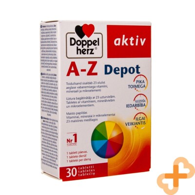 DOPPELHERZ Aktiv A-Z 30 Tabletten 23 Different Vitamine Mineralien Microelements