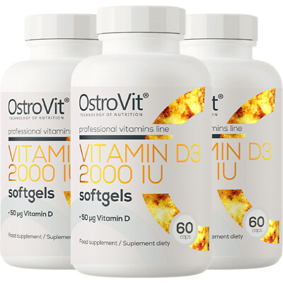 OSTROVIT VITAMIN D3 2000 IU - 60-120 Softgels - Wellbeing Vitamins Immune System