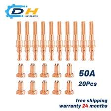 20x 50/55A Plasma Consumables for Thermal Dynamics SL60-SL100 PK20 9-8215 9-8209